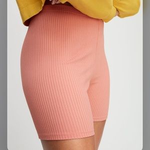 Peach/Coral biker shorts